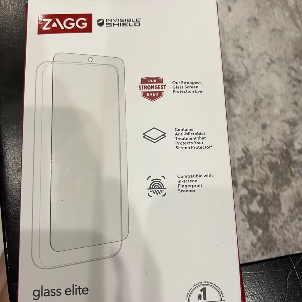 Zagg glass for s23 brand new never taken out of the box